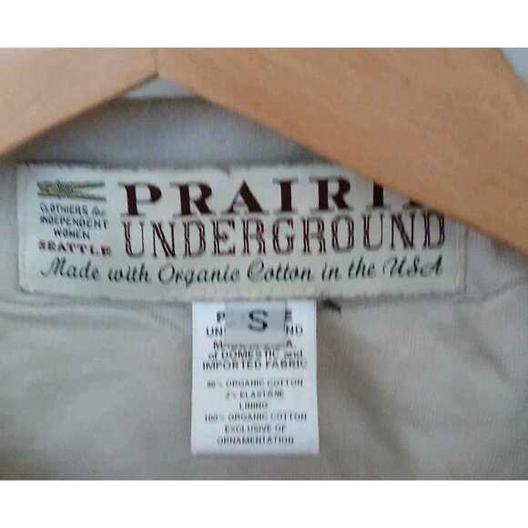 Prairie Underground Cotton Canvas Vest Size Small Cream Asymmetrical Zip Chore - Picture 5 of 12